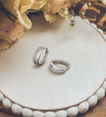 Beautiful Silver and Crystal Earrings